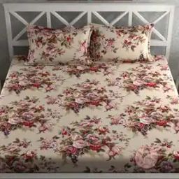 Floral Bedsheet With 2 Pillow Cover-image-112