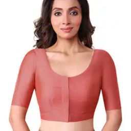 Women Round-Neck Front Open Blouse-picture-24