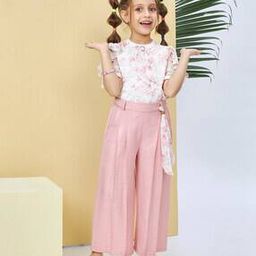 peppermint Girls Floral Pants With Top-picture-31