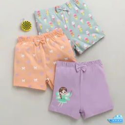Girls Pack of 3 Mid Rise Shorts-image-12