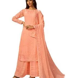 Embroidered Semi-Stitched Straight Dress Material-picture-20