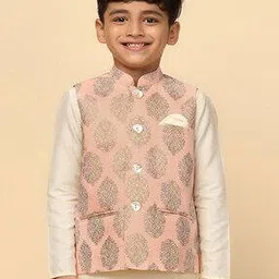 kisah Printed Waistcoat with Welt Pockets-picture-26