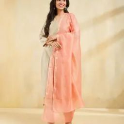 Women Cotton Silk Blend Dupatta-image-3