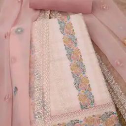 Women Embroidered 3-Piece Unstitched Dress Material-image-51