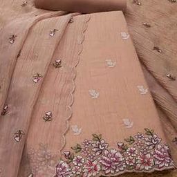  Women Floral Unstitched Dress Material-image-84