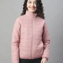Quilted Jacket with Zip-Front-image-92