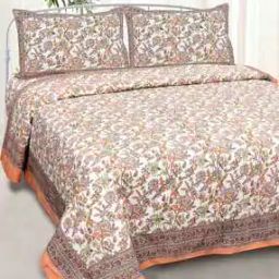 Floral Print King Size Bedsheet with Pillow Covers-image-87