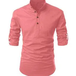 fifth u Men Mandarin-Collar Regular Fit Short Kurta-picture-8