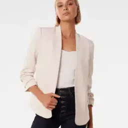Ruched Sleeve Jacket-picture-53