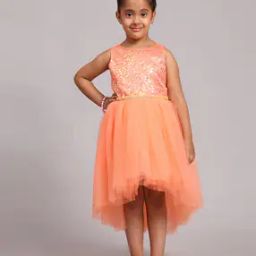 Girls Embellished Fit & Flare Dress-picture-49