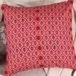 Set of 2 Floral Print Cushion Covers-36