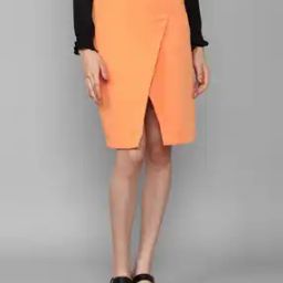A-Line Skirt with Front-Slit-image-47