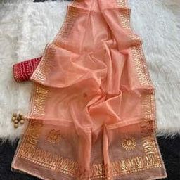 Women Pure Cotton Traditional Saree with Unstitched Blouse Piece-image-26
