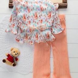 Girls Floral Pants with Top-image-87