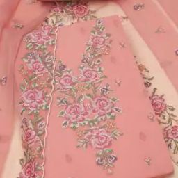 Women Embroidery Unstitched Dress Material-18