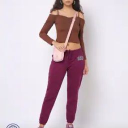 Joggers with Elasticated Drawstring Waist-image-28