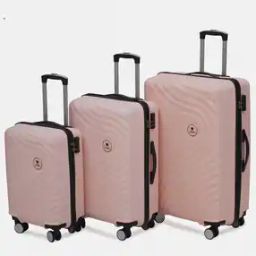 Set of 3 Harbody Trolley Bags with 360 Degree Rotating Wheel-10