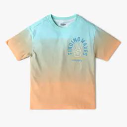 Boys Typographic Print Regular Fit Round-Neck T-Shirt-image-51