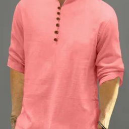Men Regular Fit Short Kurta with Full Sleeves-image-64