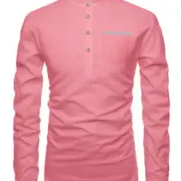 Slim Fit Short Kurta with Roll-Up Sleeves-picture-6