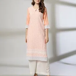 Women Embroidered Straight Kurta-image-69