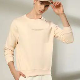 Men Regular Fit Sweatshirt with Typographic Print-picture-51