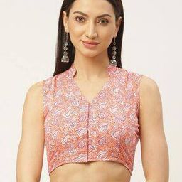 Floral Print Front Open Blouse-image-22