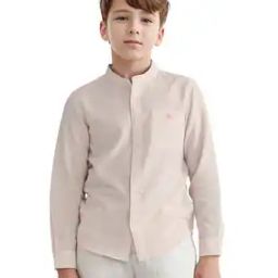 Boys Spread Collar Relaxed Fit Shirt-image-39