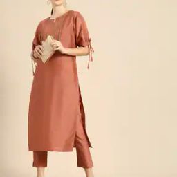Lace Embroidered Straight Kurta Set-image-33
