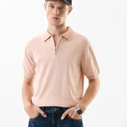 Men Collar Neck Polo T-Shirt   -picture-22