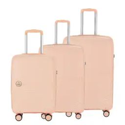 Pack of 3 Striped Luggage Bags with Number-Lock-3