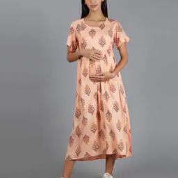 Printed Fit & Flare Dress-image-20