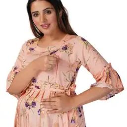Leaf Print Round-Neck Top-image-98