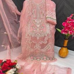 Embroidery Semi-stitched Straight Dress Material-image-29