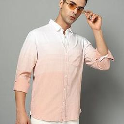 Men Striped Extra Slim Fit Cotton Shirt with Patch Pocket-image-43