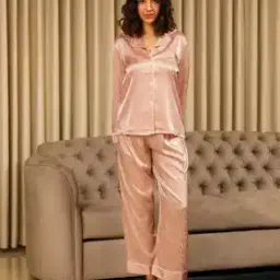 Women Printed 2-Piece Shirt & Pyjamas Set-picture-39