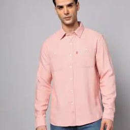 Men Slim Fit Shirt with Patch Pockets-image-61