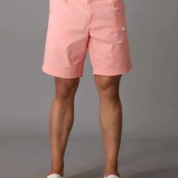 Men Slim Fit Denim Shorts with Insert Pockets-image-55