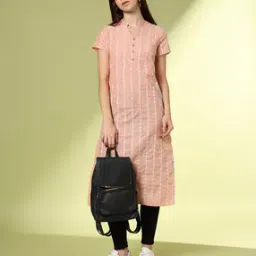 Women Striped Straight Kurta-image-11