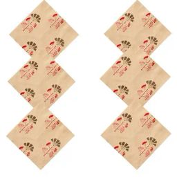 handicraft-palace Set of 6 Printed Cotton Dinner Table Napkins  image 1