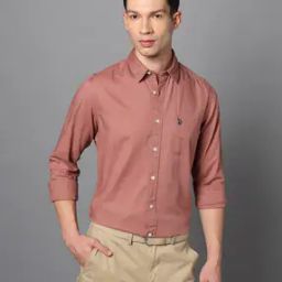 Men'S Solid Slub Full Sleeve Shirts-picture-12