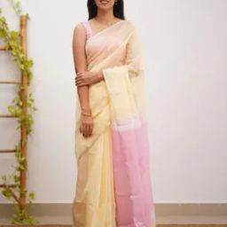 Traditional Cotton Blend Saree-image-66