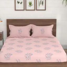 Morning Glory Cotton Fitted Bedsheet-image-81