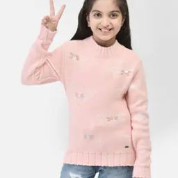 Girls Embellished High-Neck Pullover-picture-16