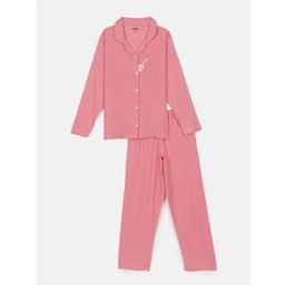 Checked Woven Shirt & Pyjamas Set-picture-50