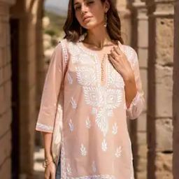 Women Embroidered Straight Kurti-image-47