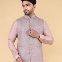 Men Stripes Nehru jacket-image-6