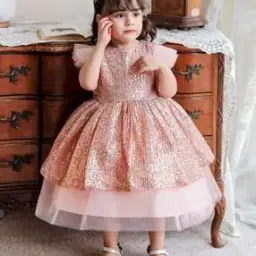 pixie n prince Girls Embellished Fit & Flare Dress-picture-40