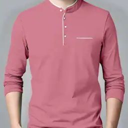 Regular Fit Solid Henley-Neck T-shirt-image-68