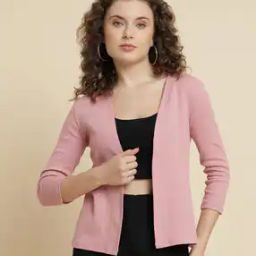 Women Ribbed Regular Fit Shrug-30